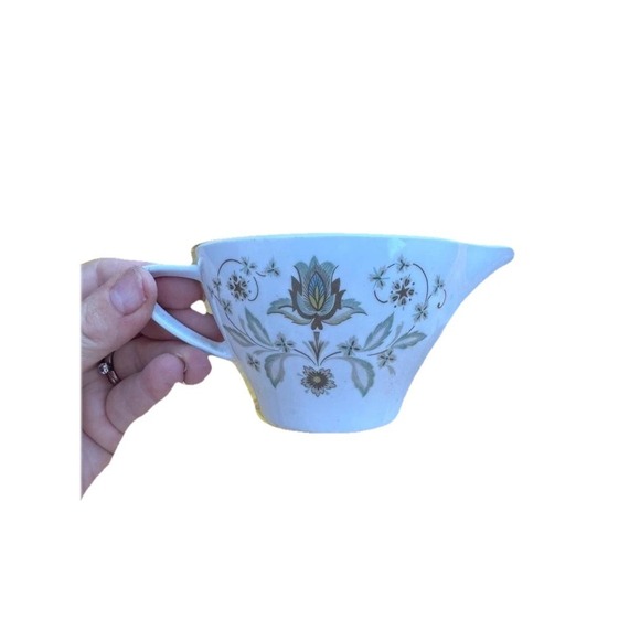 Noritake Other - Vintage White Noritake Set of 11 Cups Creamer‎ Green Floral Pattern Melamine